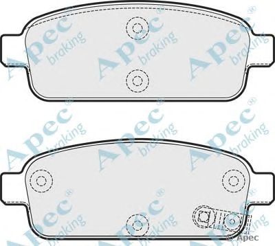 APEC BRAKING pad1773 -  Комплект тормозных колодок, дисковый тормоз